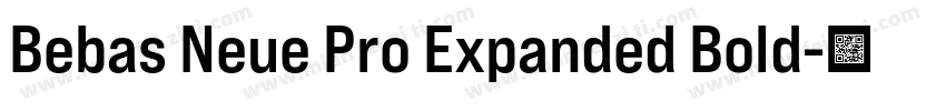Bebas Neue Pro Expanded Bold字体转换